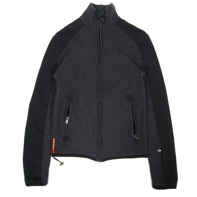Prada High Neck Zip Up