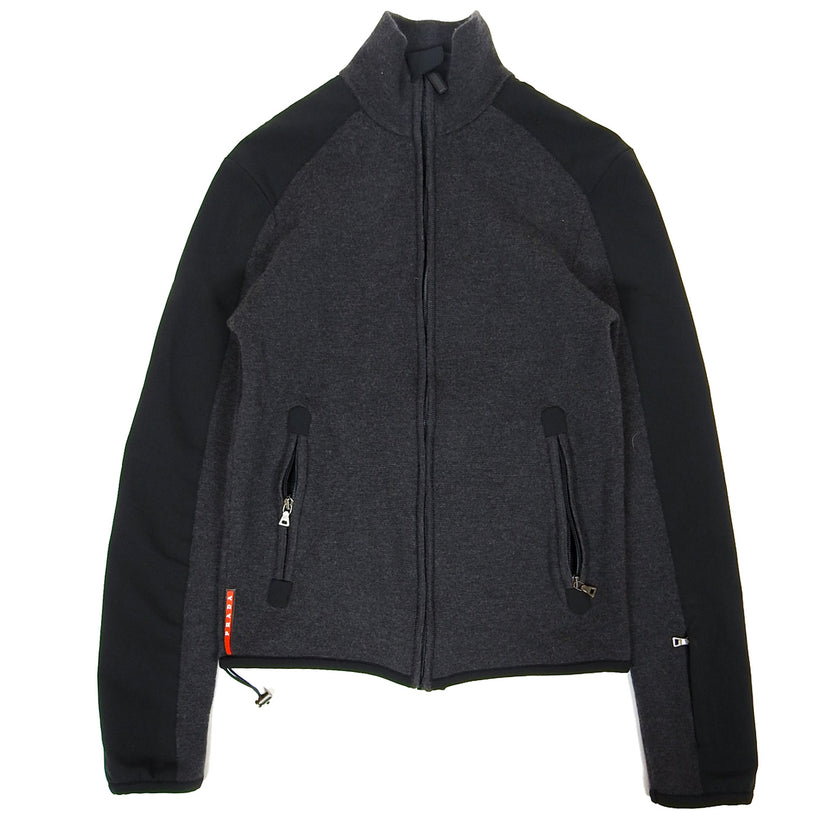 Prada High Neck Zip Up