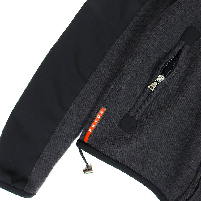 Prada High Neck Zip Up