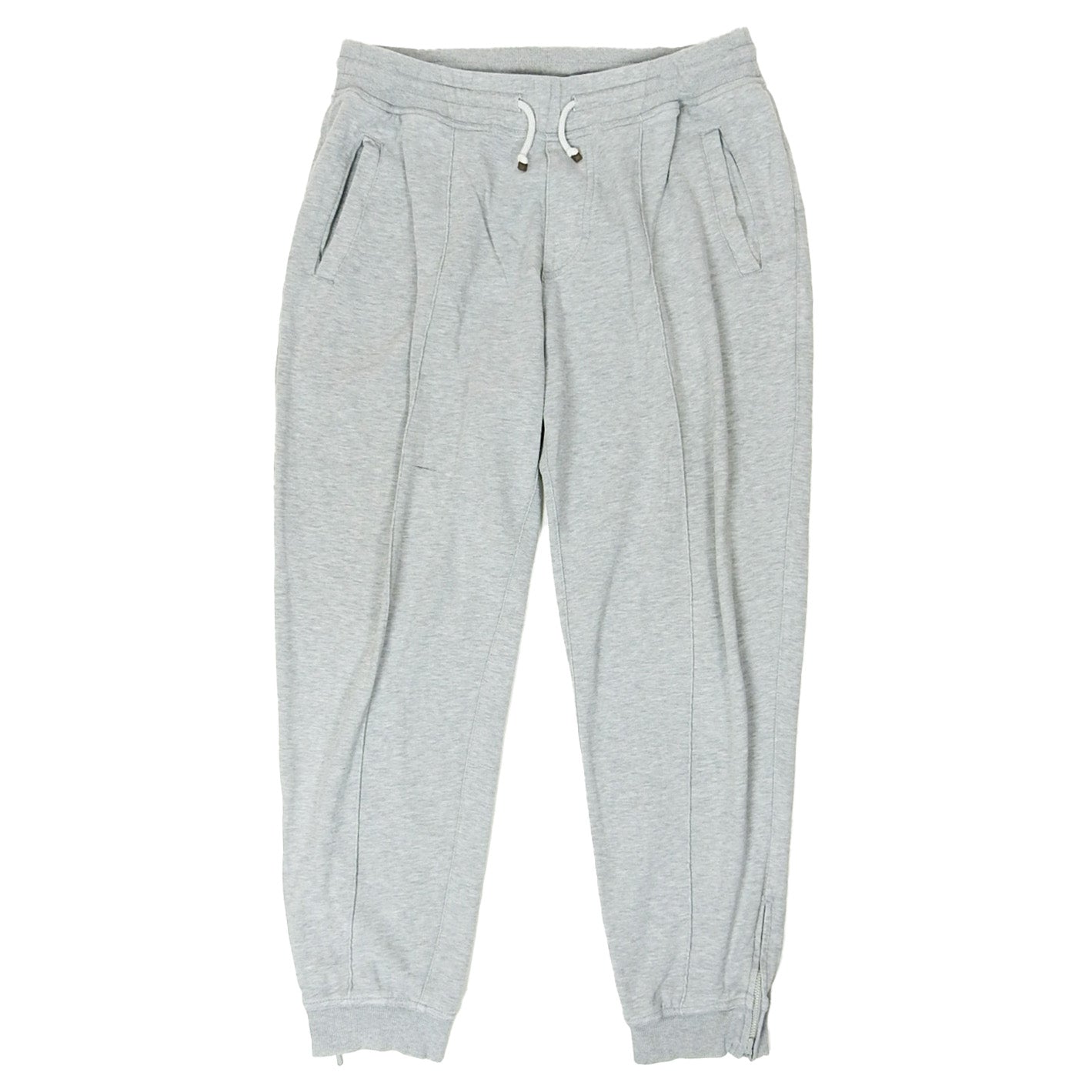 Brunello Cucinelli Grey Side Zip Sweatpants Size Medium