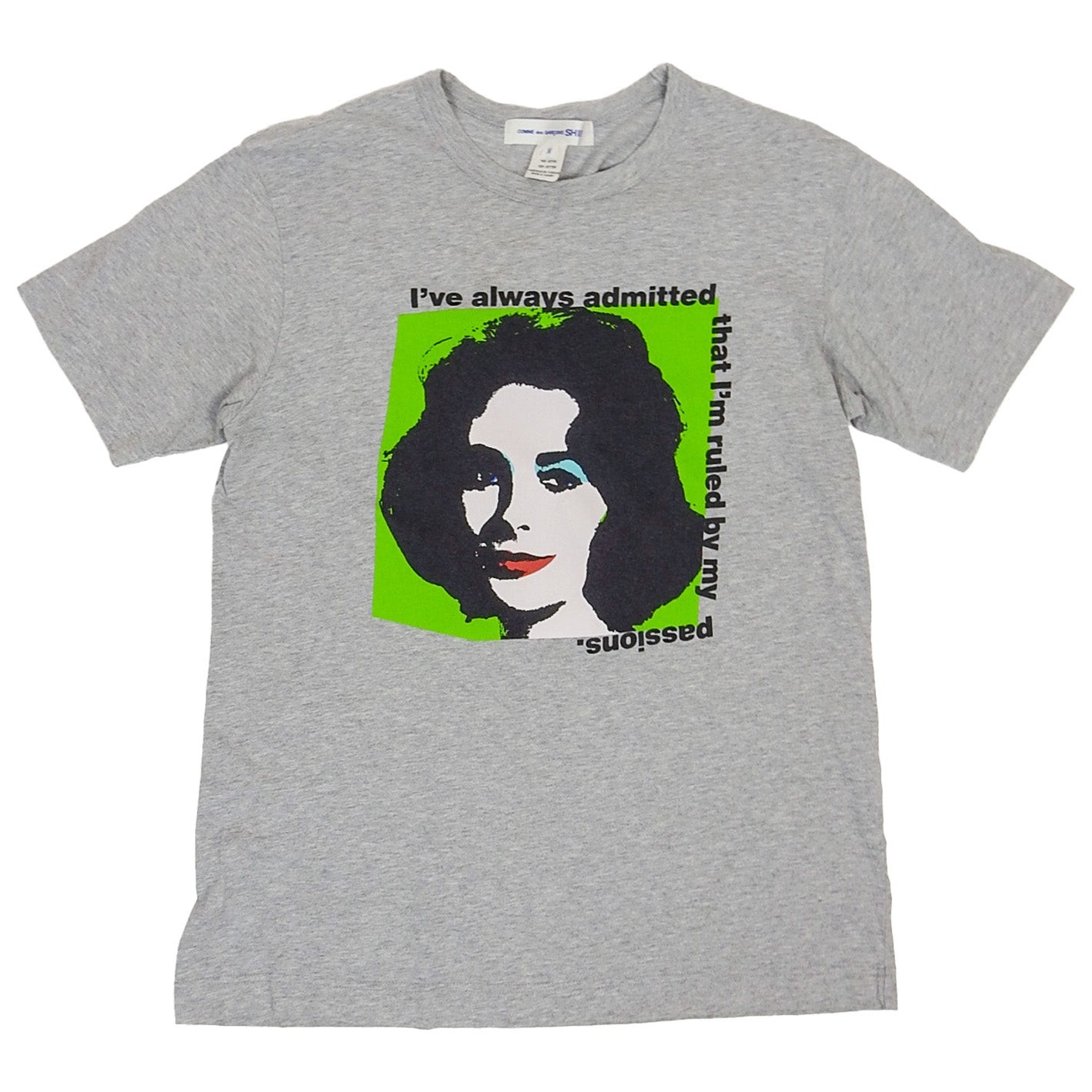Comme Des Garçons SHIRT Warhol Graphic T-Shirt Size Medium