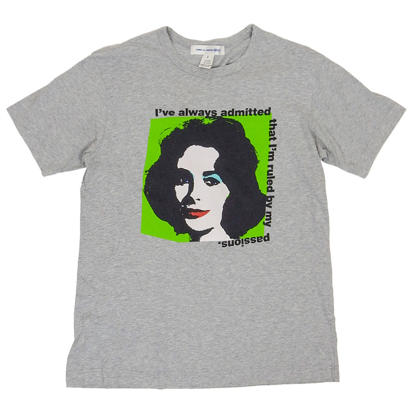 Comme Des Garçons SHIRT Warhol Graphic T-Shirt Size Medium