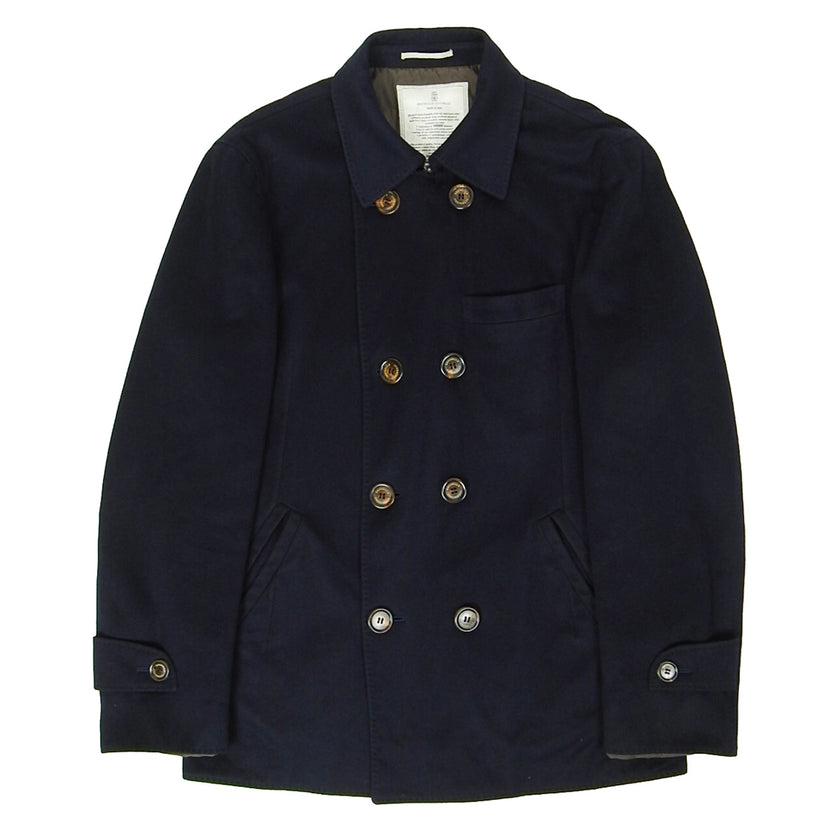 Brunello Cucinelli Lined Peacoat Size 50