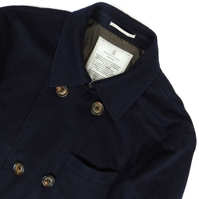 Brunello Cucinelli Lined Peacoat Size 50