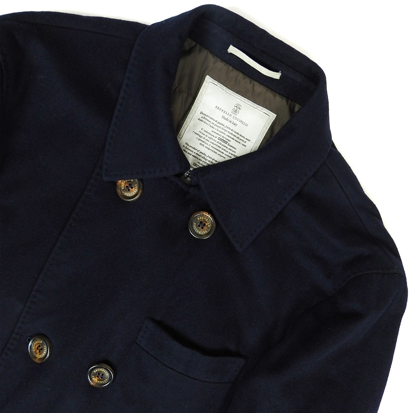 Brunello Cucinelli Lined Peacoat Size 50