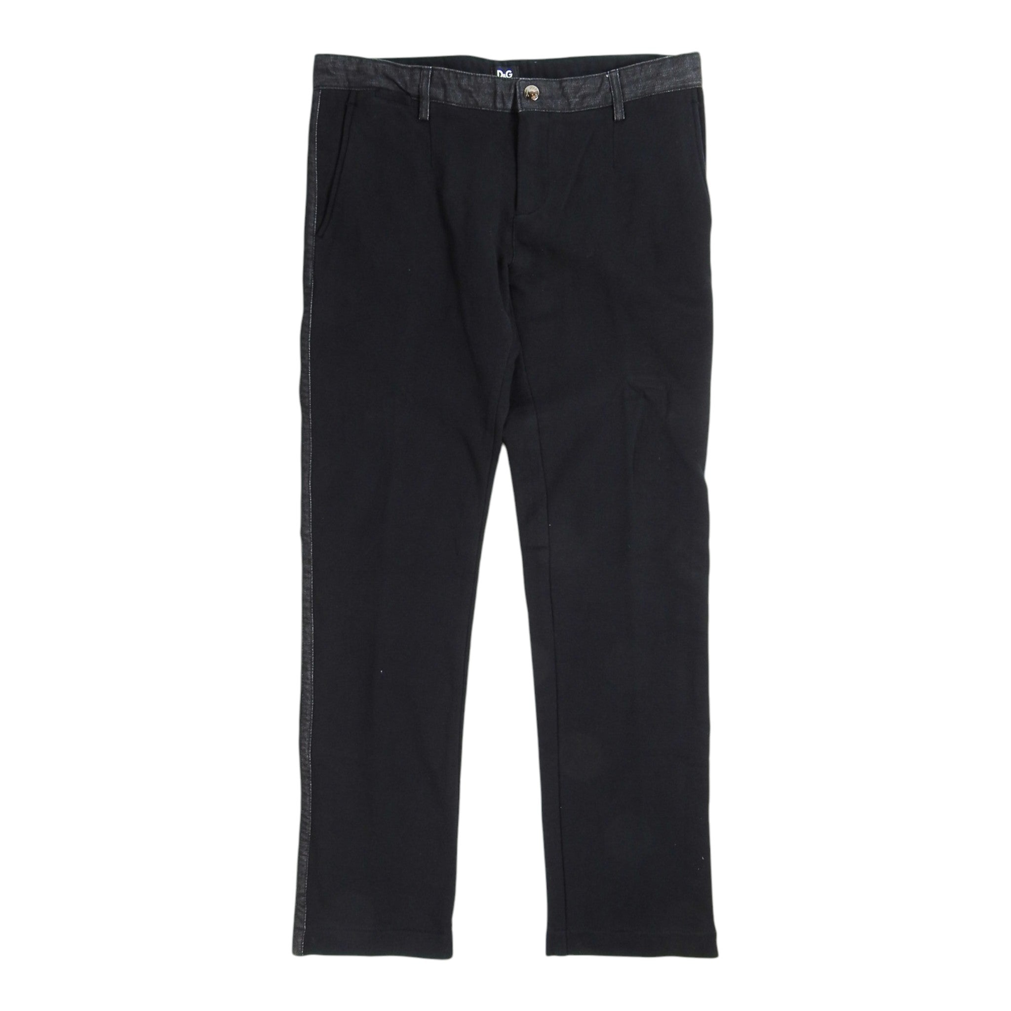 Dolce & Gabbana Denim Trimmed Trousers Size 48