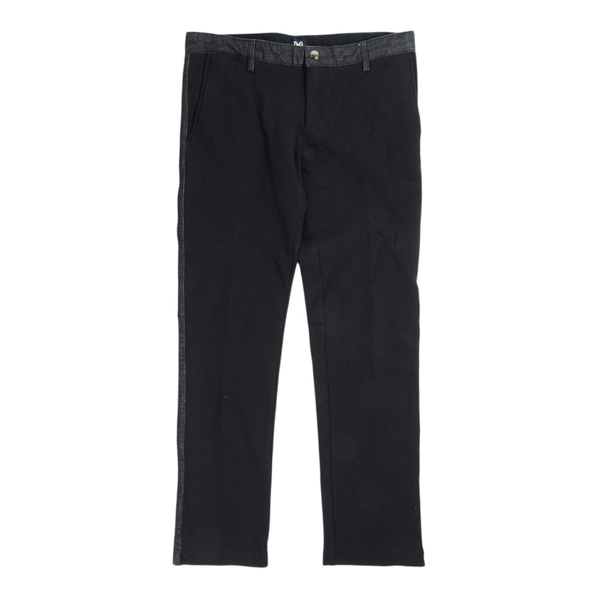 Dolce & Gabbana Denim Trimmed Trousers Size 48