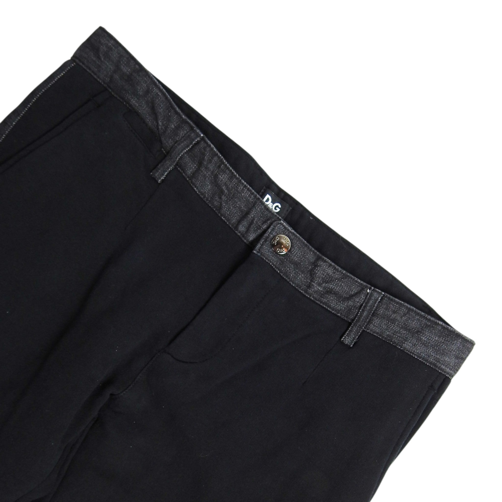 Dolce & Gabbana Denim Trimmed Trousers Size 48
