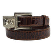 Kieselstein-Cord Interchangable Sterling Silver Alligator Belt