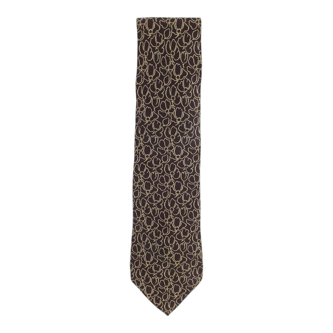 Giorgio Armani Cravette Brown Floral Tie