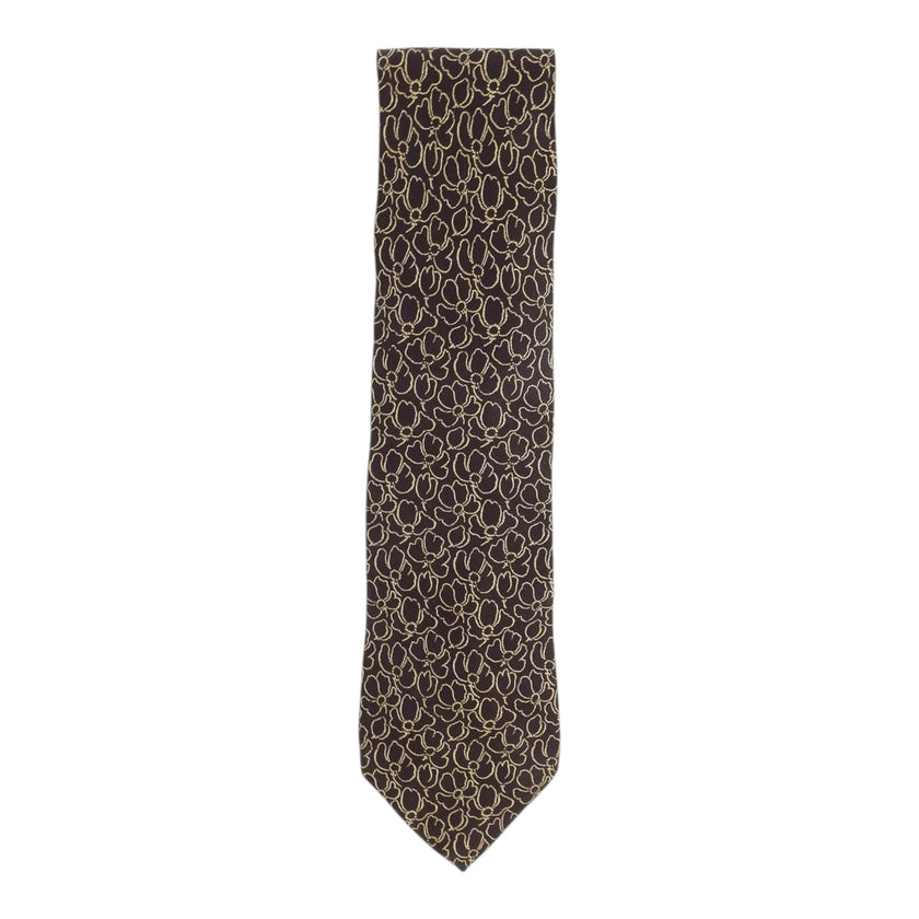 Giorgio Armani Cravette Brown Floral Tie