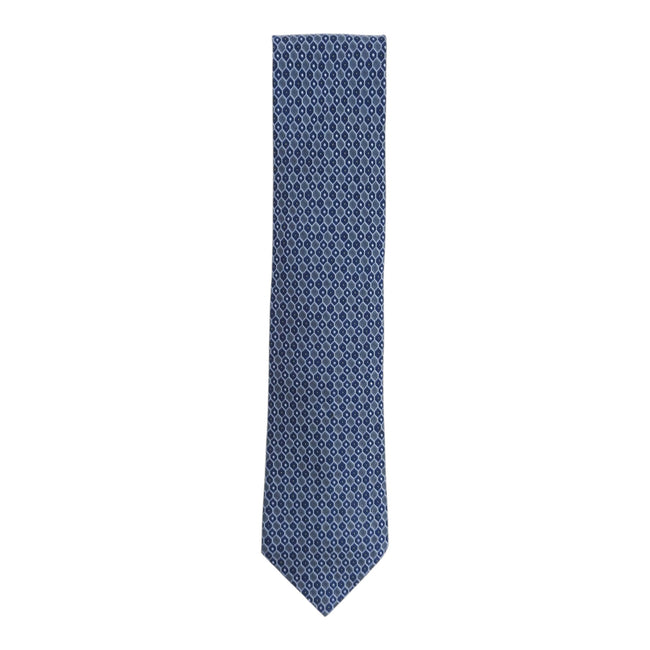 Hermes Blue Diamond Tie