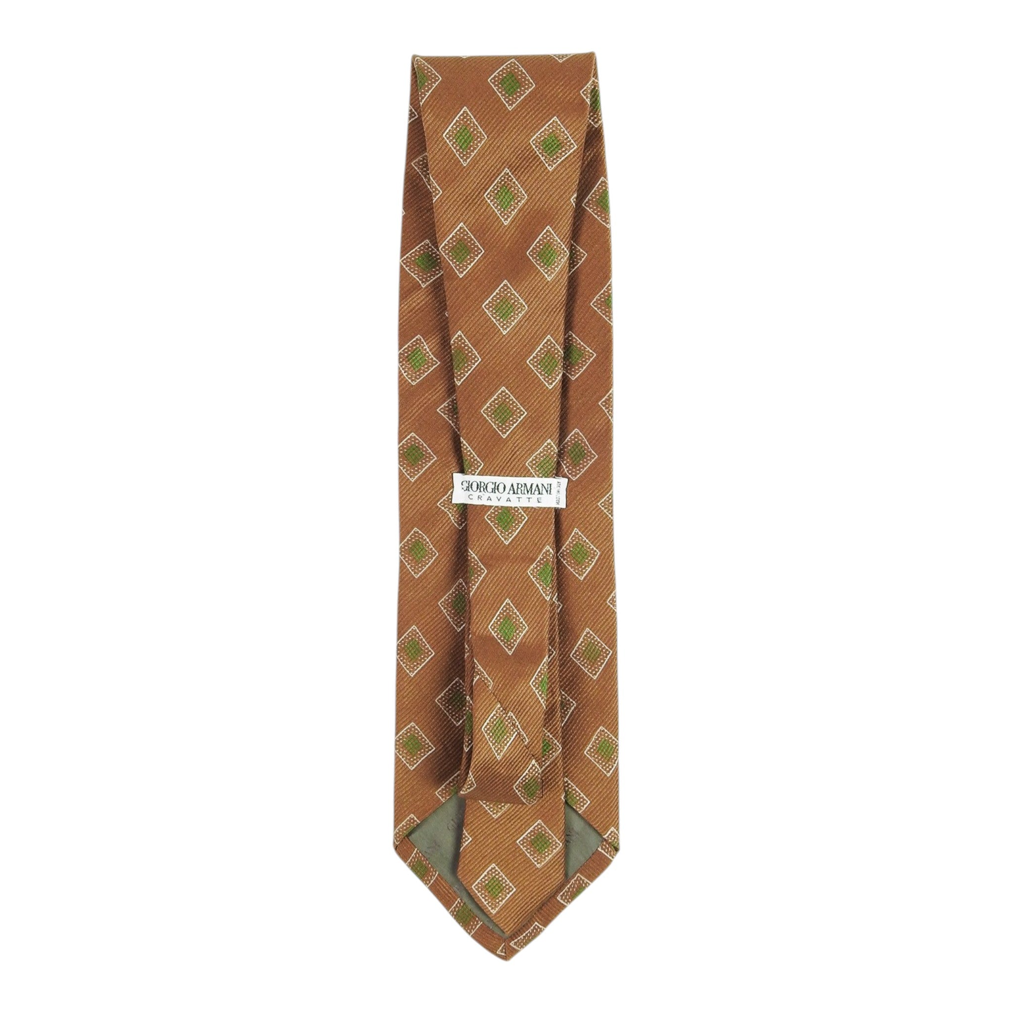 Giorgio Armani Cravette Brown/Green Tie
