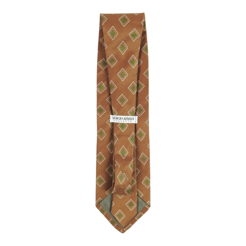 Giorgio Armani Cravette Brown/Green Tie