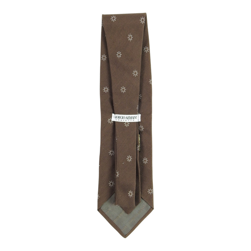 Giorgio Armani Cravette Brown Tie