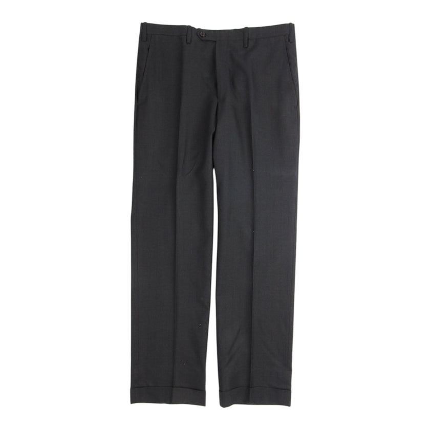 Kiton 2 Piece Black Double Breasted Suit Size 50