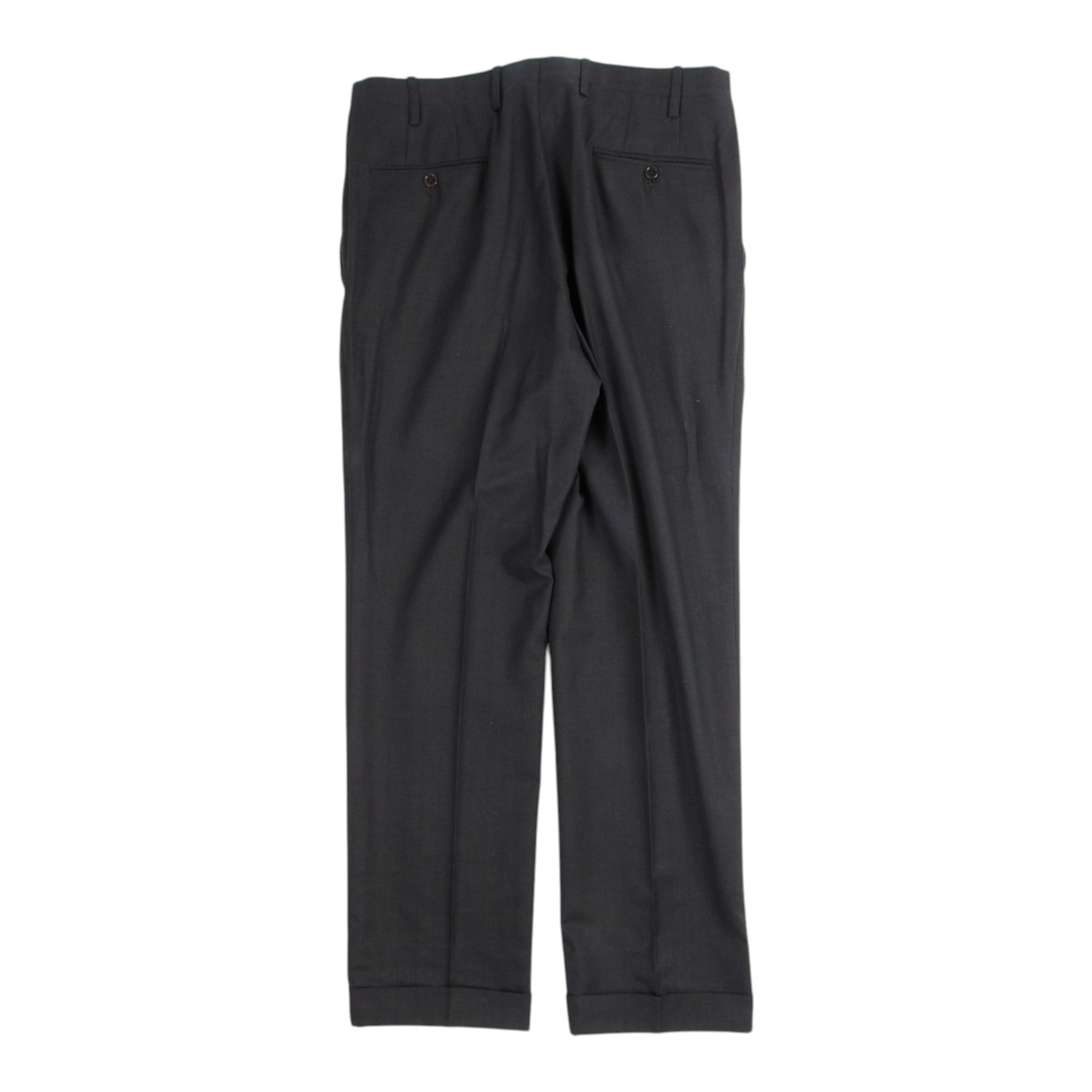Kiton 2 Piece Black Double Breasted Suit Size 50