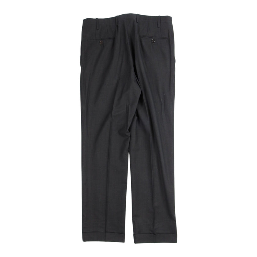 Kiton 2 Piece Black Double Breasted Suit Size 50