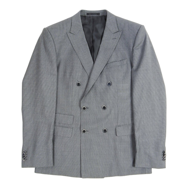 Hugo Boss Grey Double Breasted Suit Size 42R