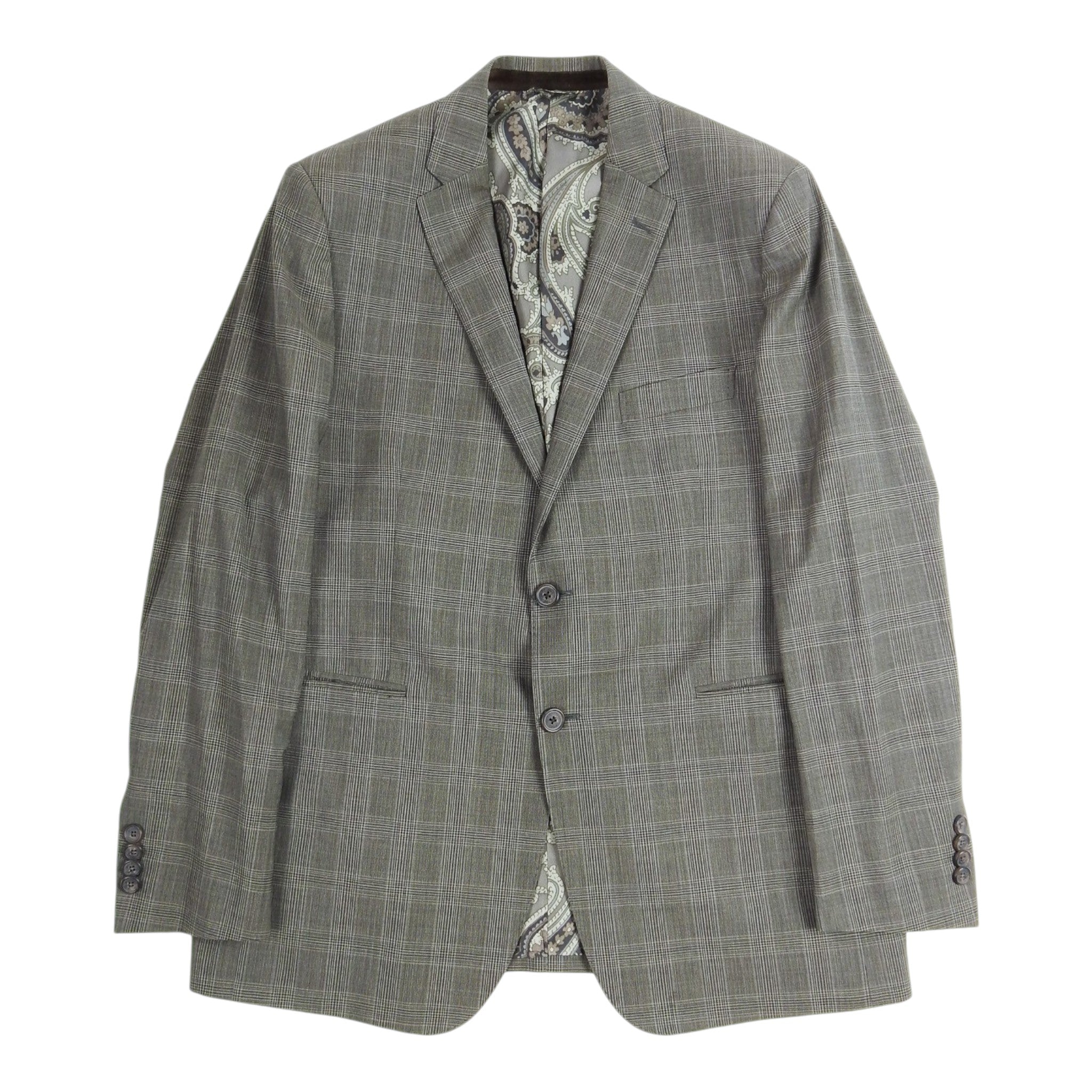 Etro Check 2 Piece Suit Size 56