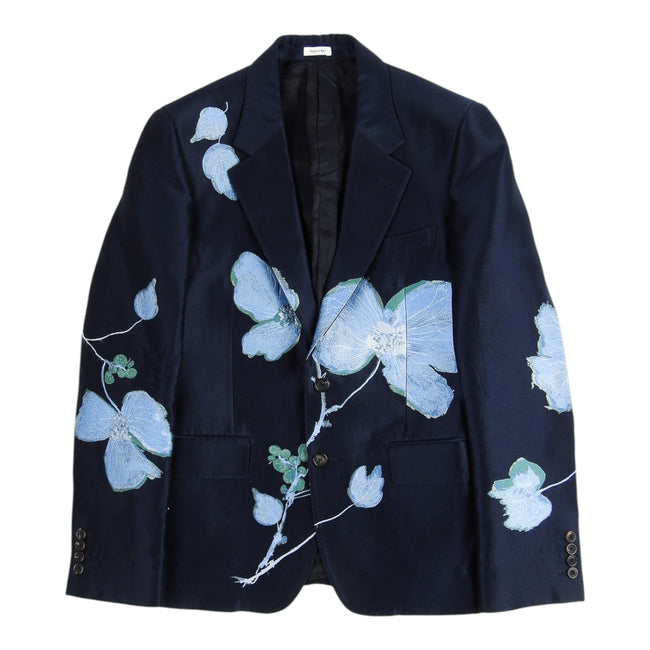 Alexander McQueen Embroidered Floral Blazer Size 50