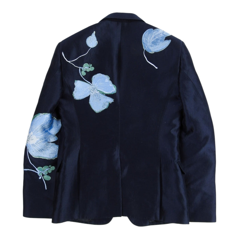 Alexander McQueen Embroidered Floral Blazer Size 50