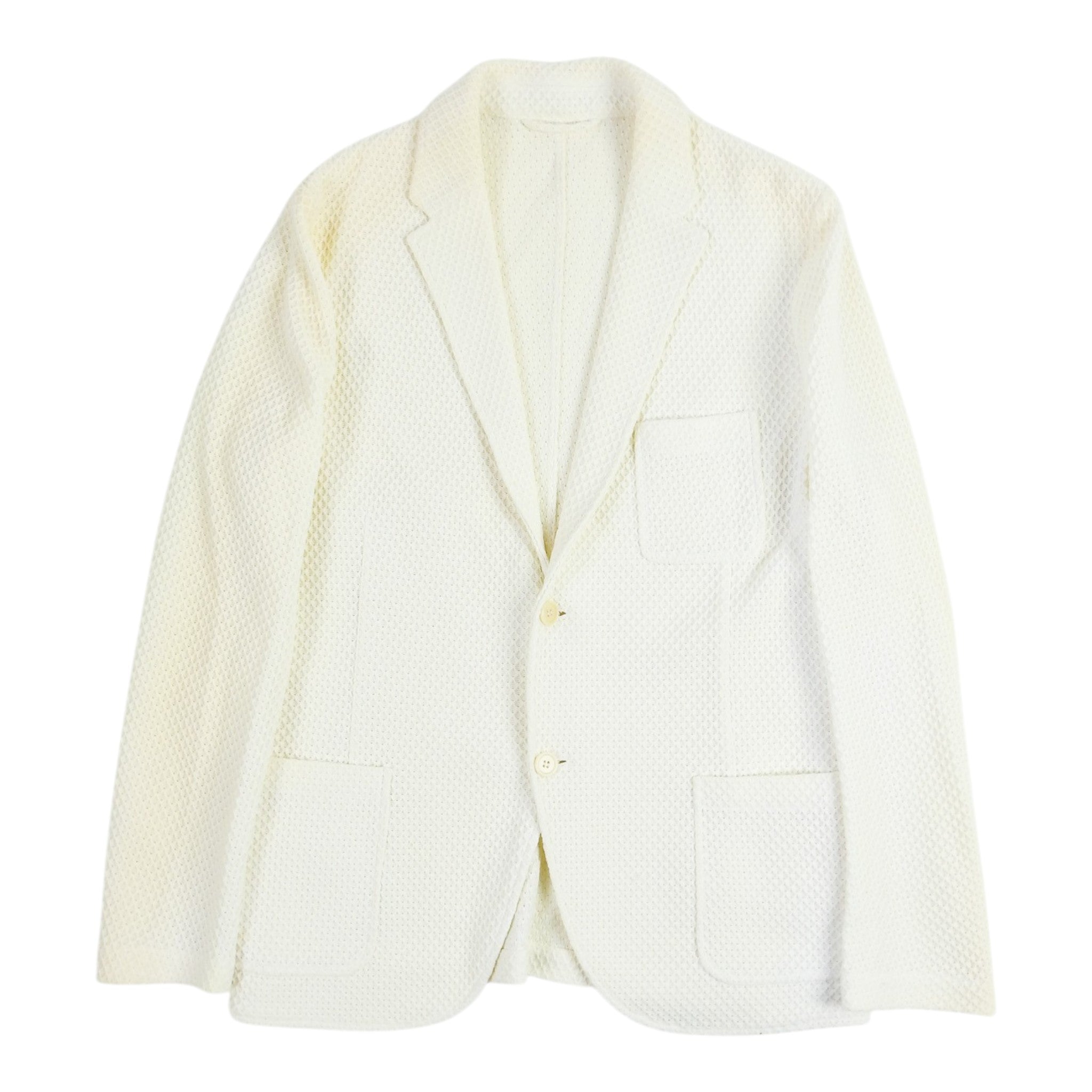Altea White Knit Jacket Size 50