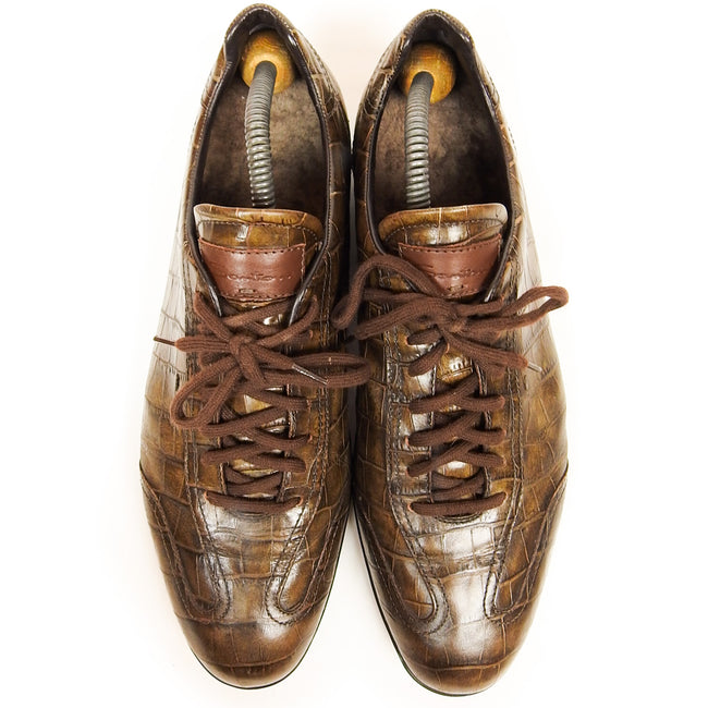 Santoni Fur Lined Sneakers Size 10.5