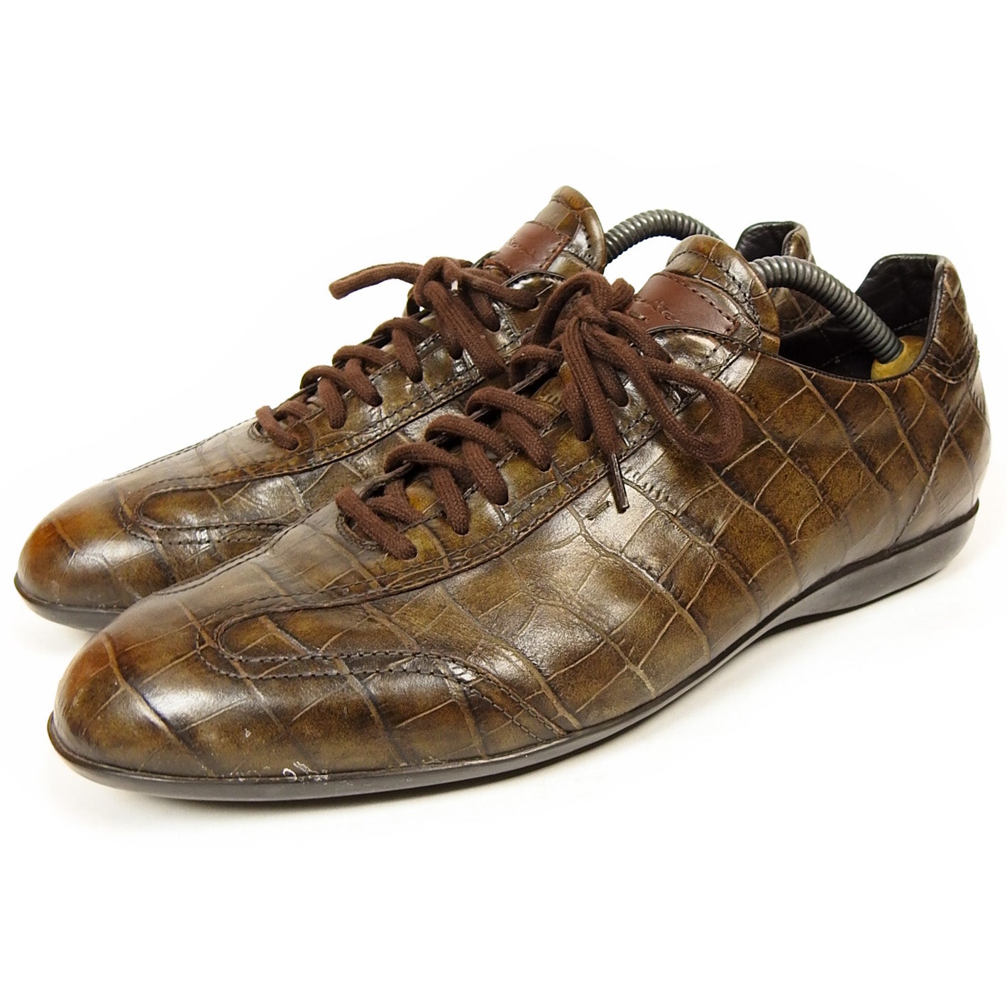 Santoni Fur Lined Sneakers Size 10.5