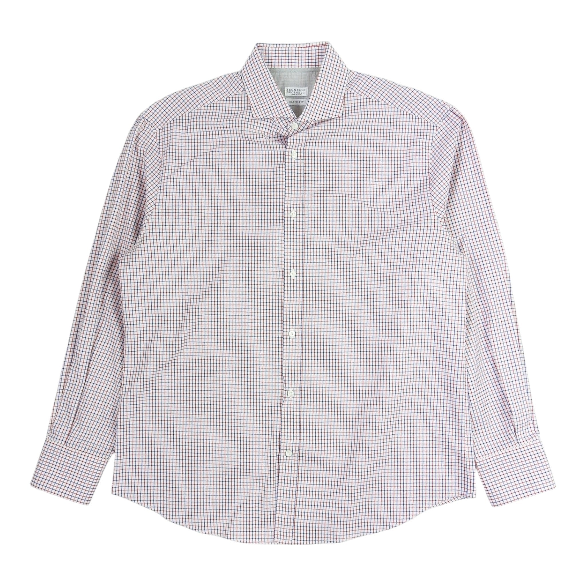 Brunello Cucinelli Check Shirt Size 2XL