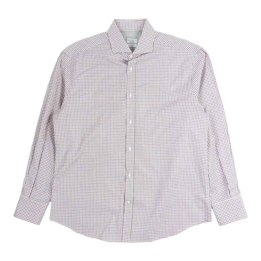 Brunello Cucinelli Check Shirt Size 2XL