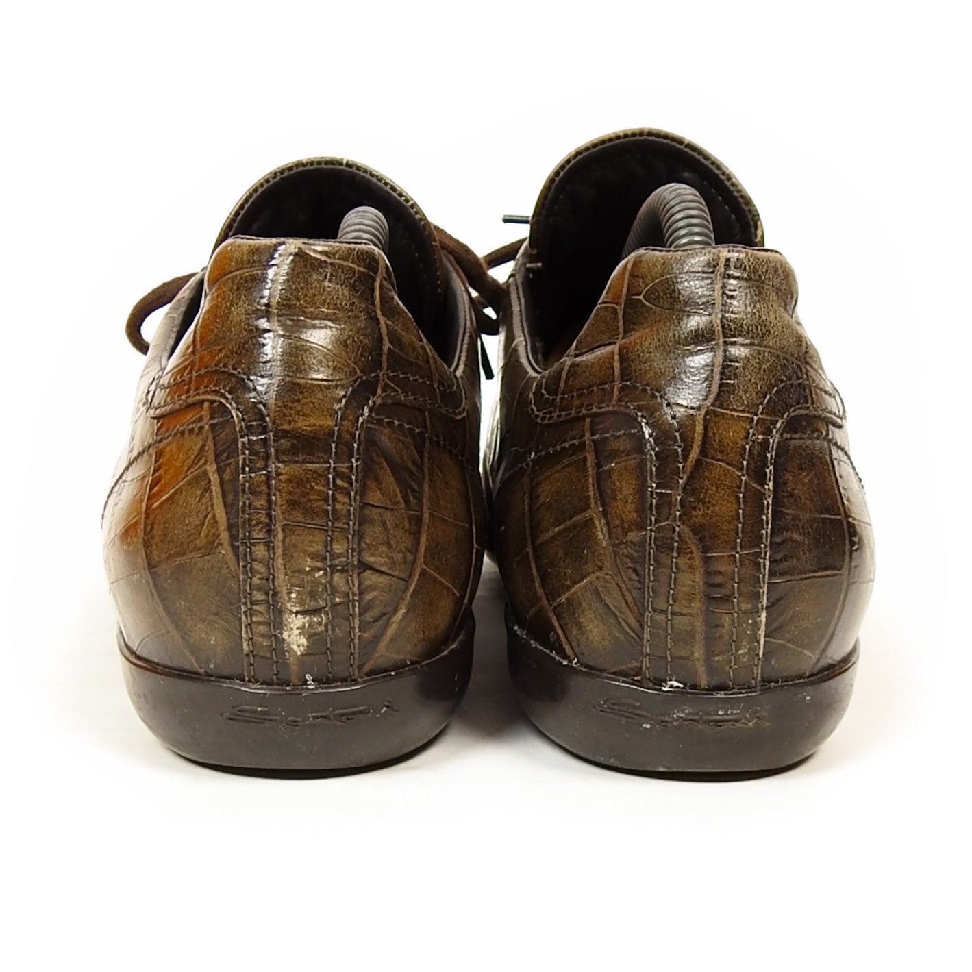 Santoni Fur Lined Sneakers Size 10.5