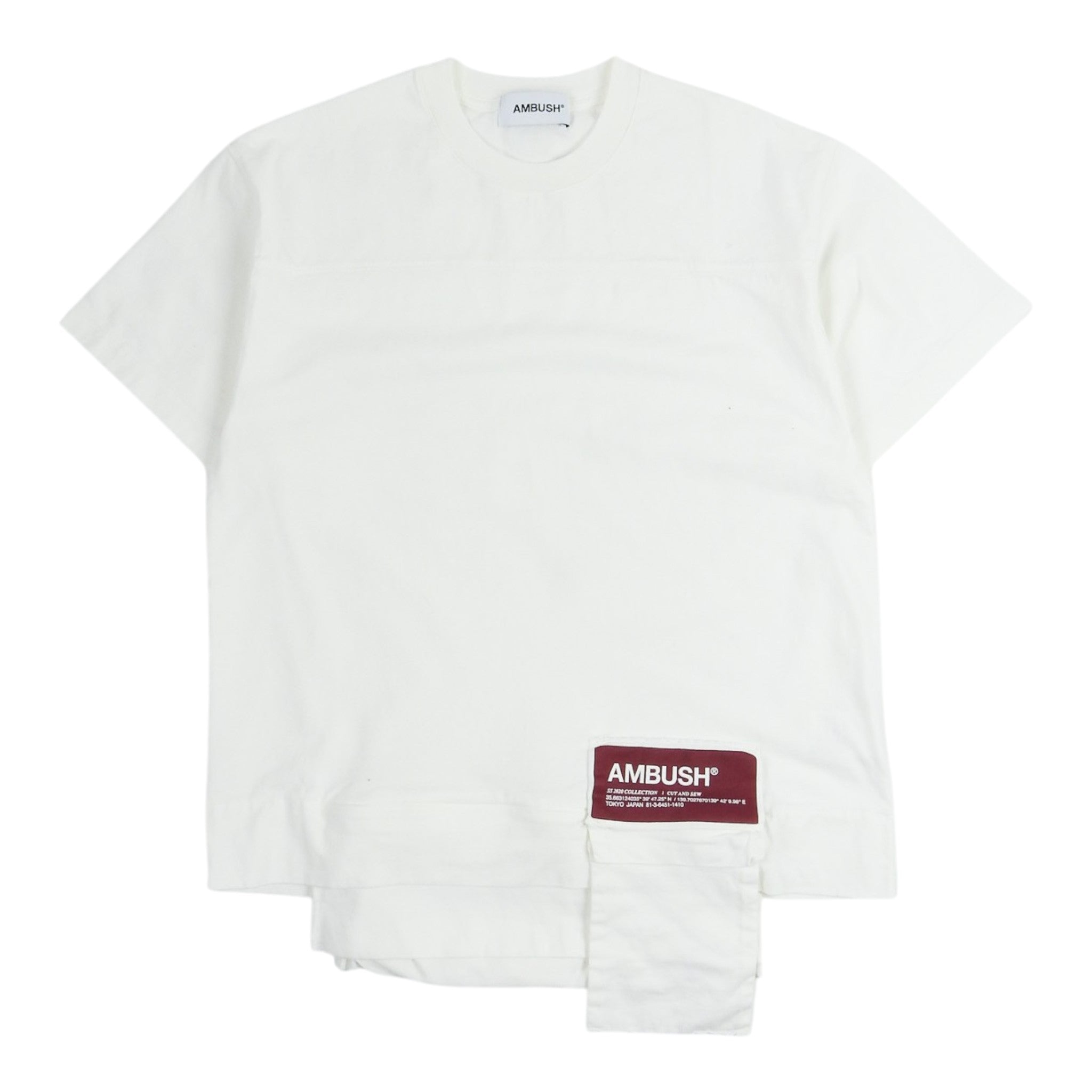 Ambush White Bag T-Shirt Size 3