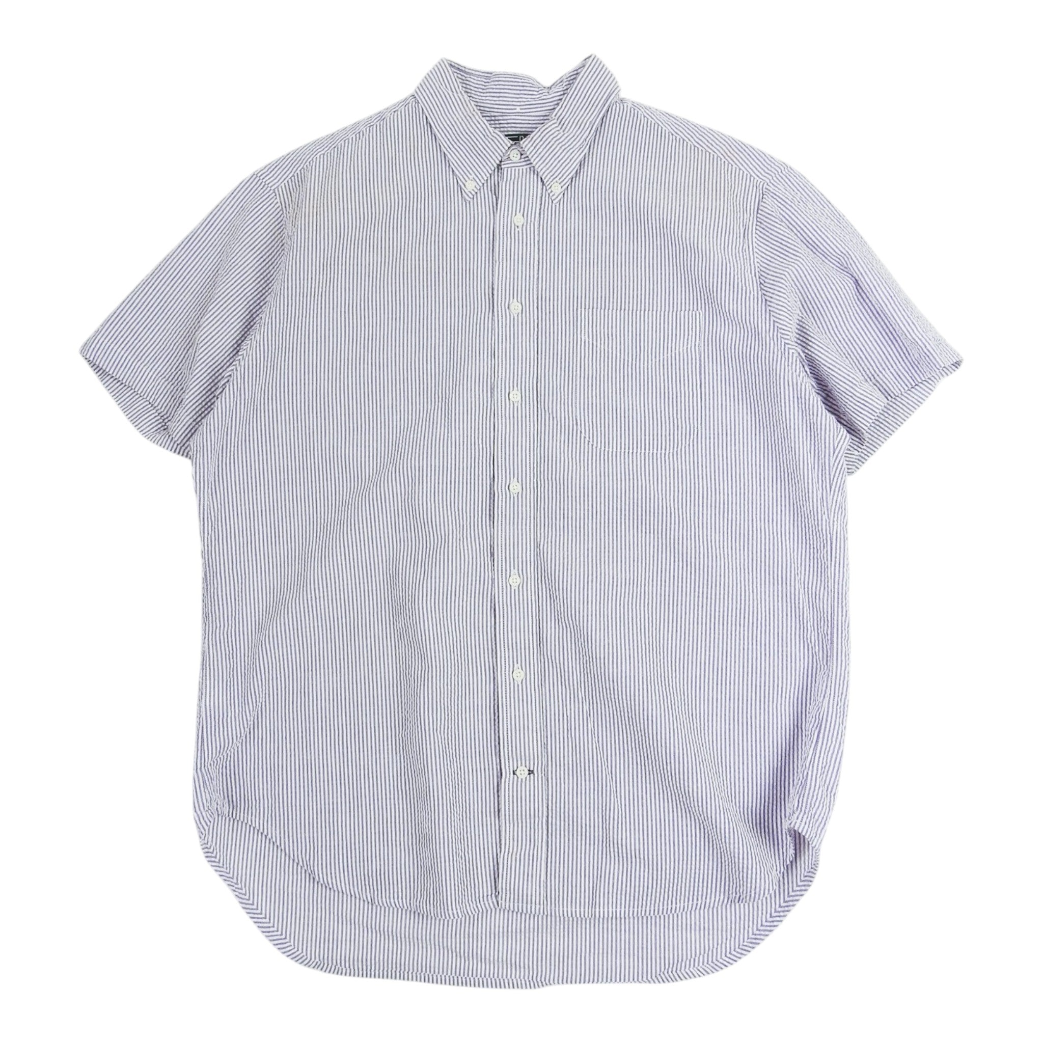 Gitman Vintage Purple Seersucker SS Shirt Size XL