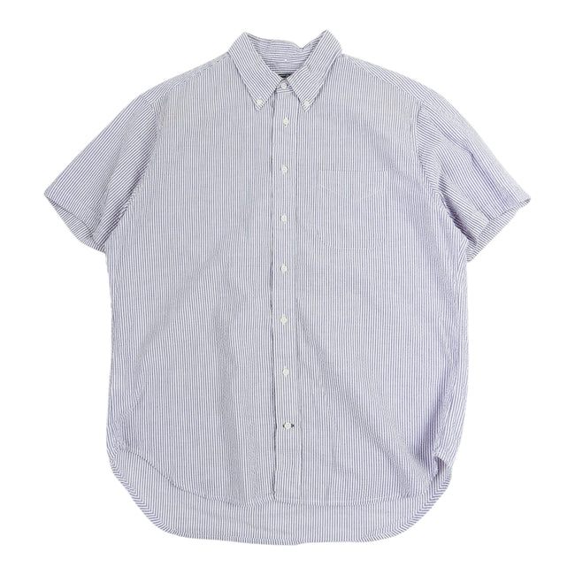 Gitman Vintage Purple Seersucker SS Shirt Size XL