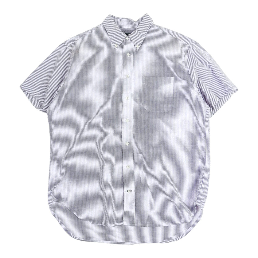 Gitman Vintage Purple Seersucker SS Shirt Size XL