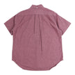 Gitman Vintage Pink/Red Seersucker SS Shirt Size XL