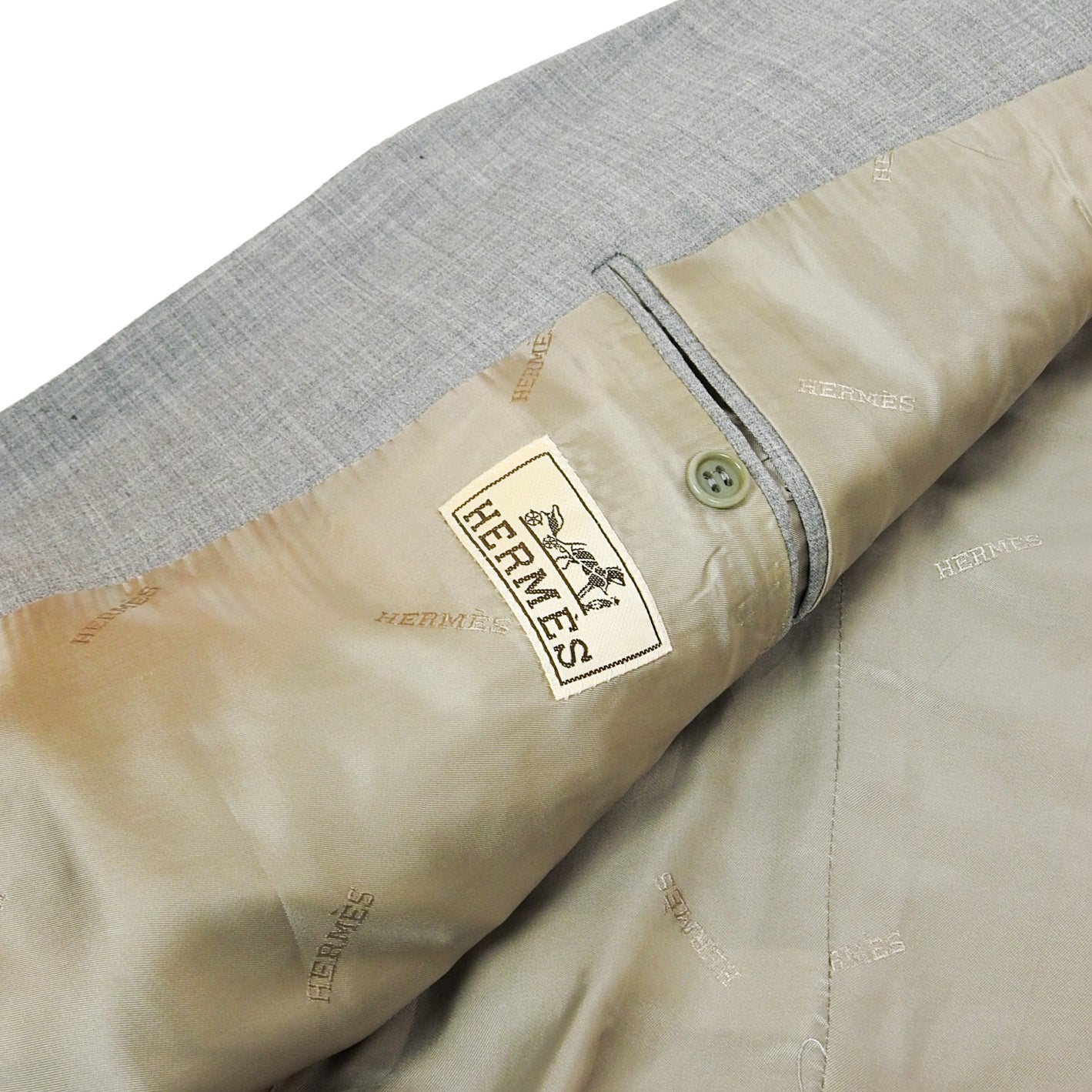 Hermes Grey 2 Piece Suit Size 50