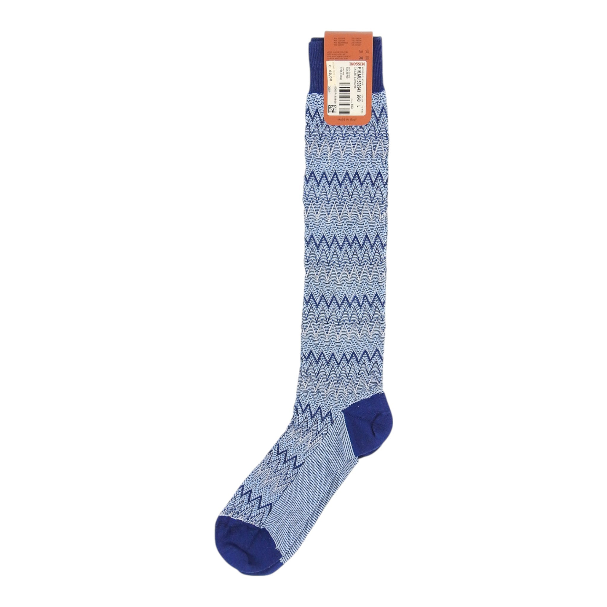 Missoni Blue Socks Size Large