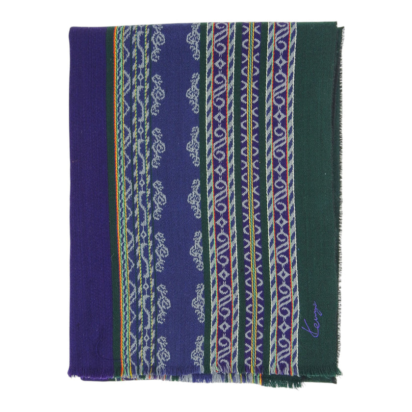 Kenzo Green/Purple Scarf
