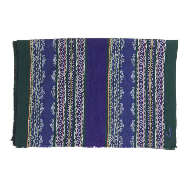 Kenzo Green/Purple Scarf