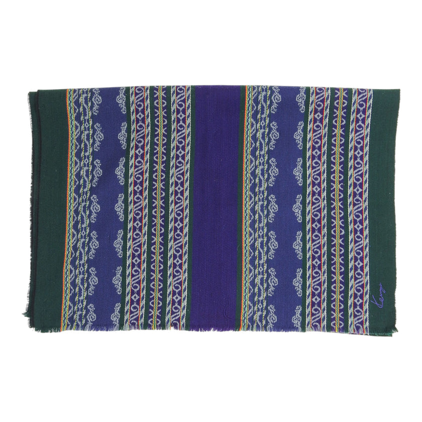 Kenzo Green/Purple Scarf