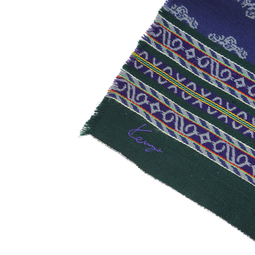 Kenzo Green/Purple Scarf
