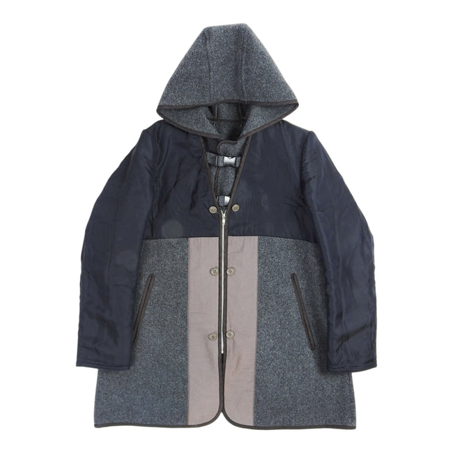 Comme Des Garçons Homme Plus Hooded Wool Coat Size Medium