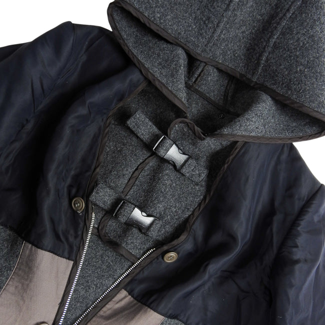 Comme Des Garçons Homme Plus Hooded Wool Coat Size Medium