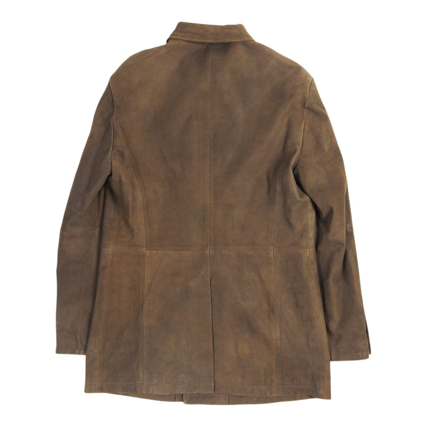 John Varvatos Leather Jacket Size 46