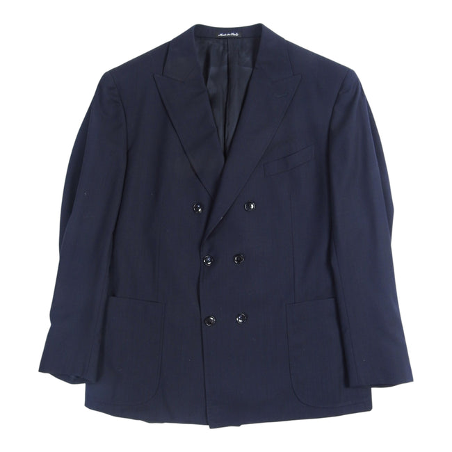 Pal Zileri Double Breasted 2 Piece Suit Size 58