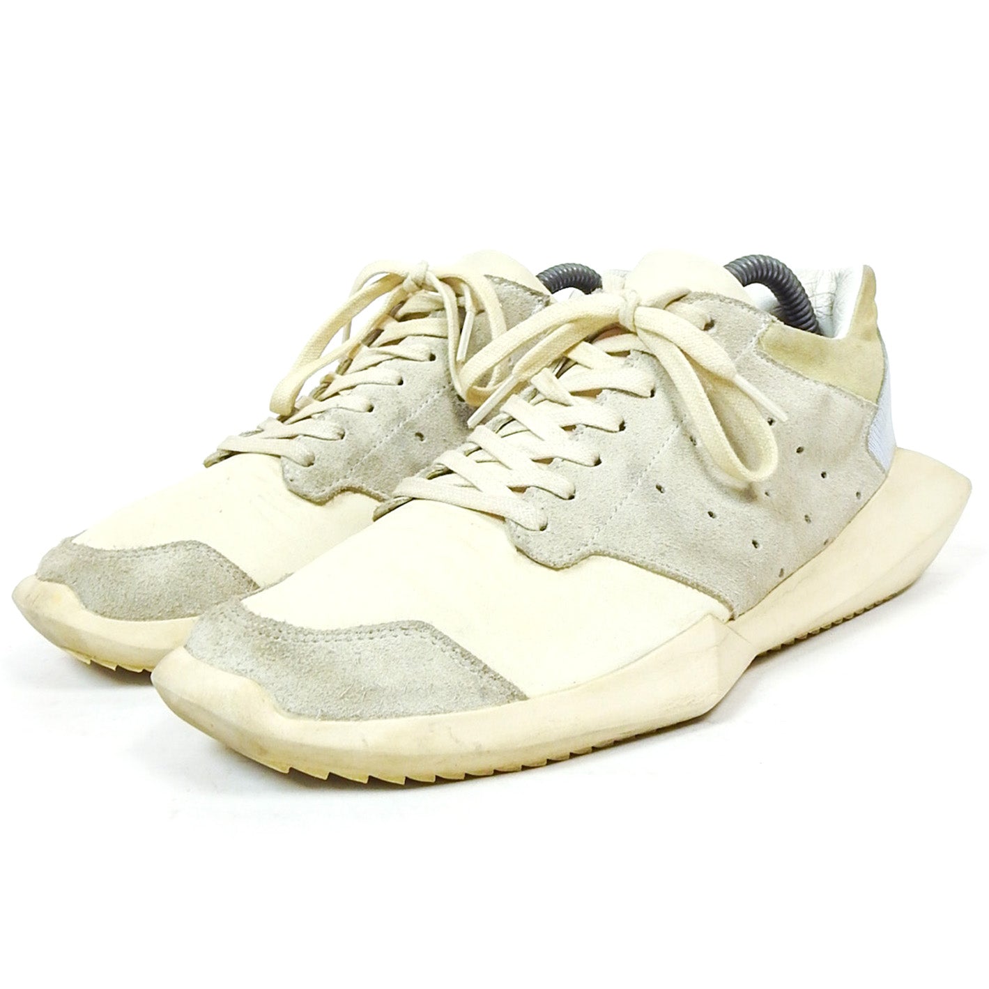 Rick Owens x Adidas Tech Runner - White/Grey Size 7.5