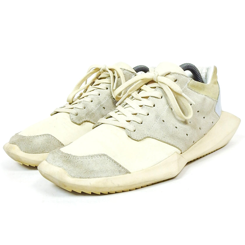 Rick Owens x Adidas Tech Runner - White/Grey Size 7.5