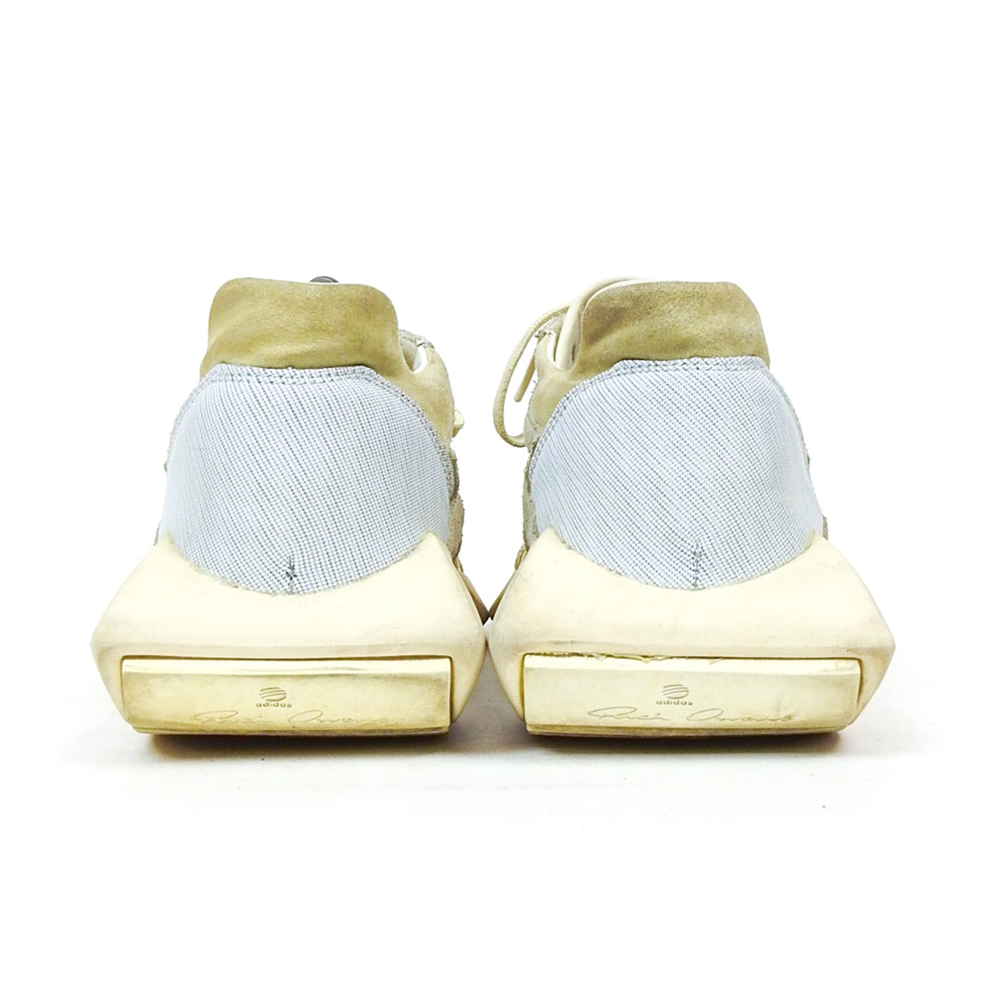 Rick Owens x Adidas Tech Runner - White/Grey Size 7.5